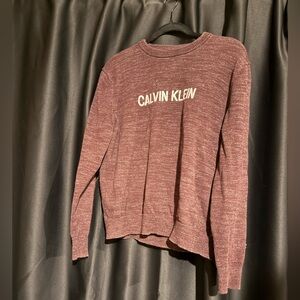 Calvin Klein Jeans Burgundy Knit Sweater